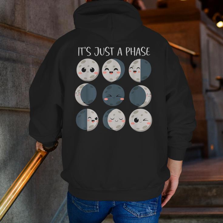 Women Science Teacher Moon Phases Scientist Back To School Men Zip Up Hoodie Back Print, Science Teacher Hoodies, funny gift