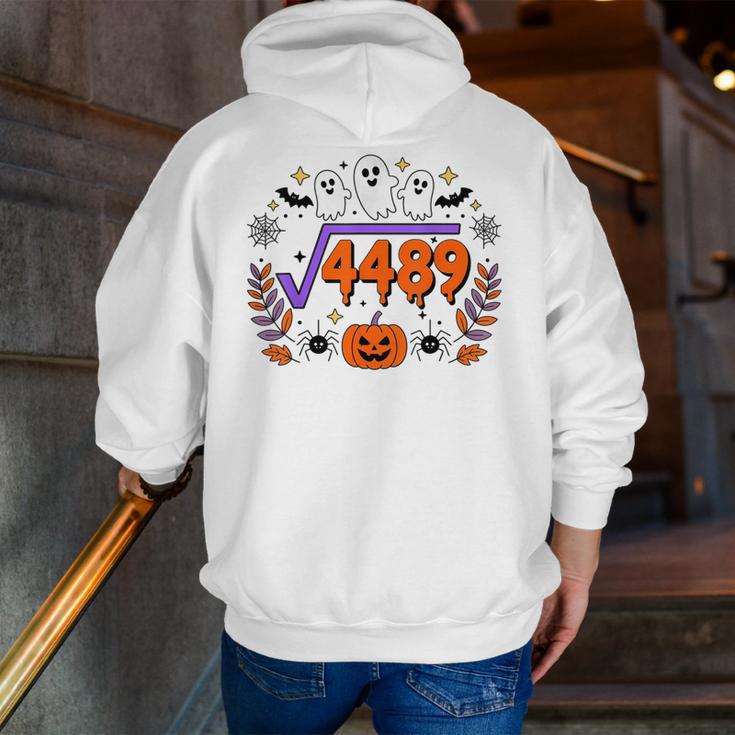 67 Meme Square Root 4489 Teen Six Seven Slang Math Teacher Men Zip Up Hoodie Back Print, funny gift