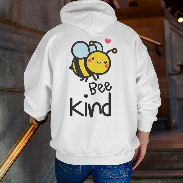 Bee Kind Bumble Bee Anti Bullying Teacher Kindness Matters Men Zip Up Hoodie Back Print, funny gift Bee Kind Bumble Bee Anti Bullying Teacher Kindness Matters Men Zip Up Hoodie Back Print, funny gift
