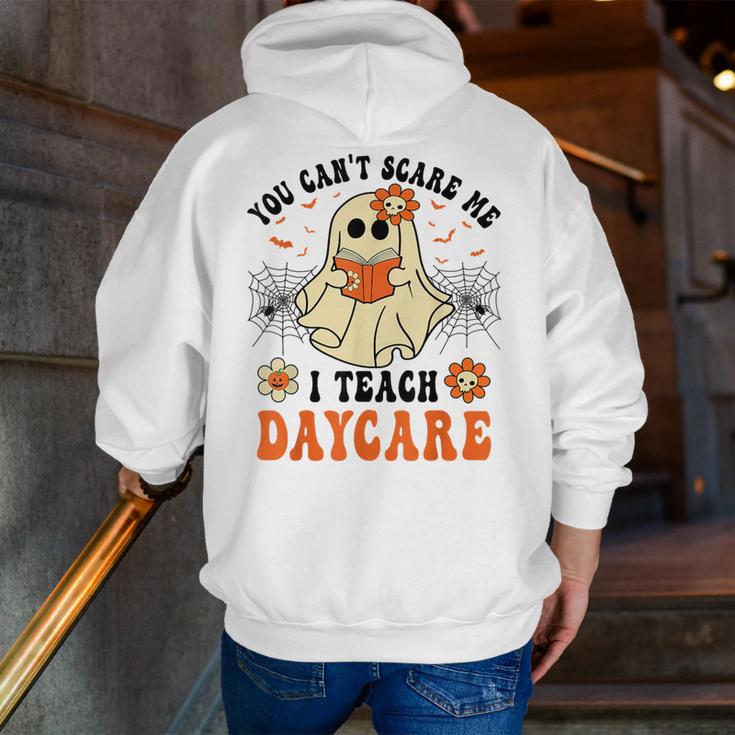 You Can't Scare Me I Teach Daycare Teacher Halloween Ghost Men Zip Up Hoodie Back Print, funny gift You Can't Scare Me I Teach Daycare Teacher Halloween Ghost Men Zip Up Hoodie Back Print, funny gift