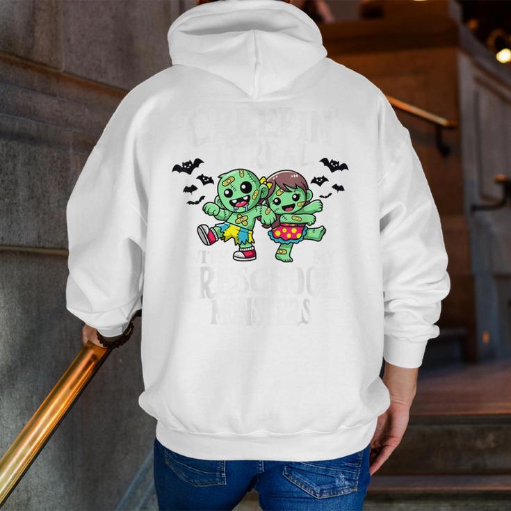 Creepin It Real Monster School Preschool Teacher Halloween Men Zip Up Hoodie Back Print, funny gift Creepin It Real Monster School Preschool Teacher Halloween Men Zip Up Hoodie Back Print, funny gift