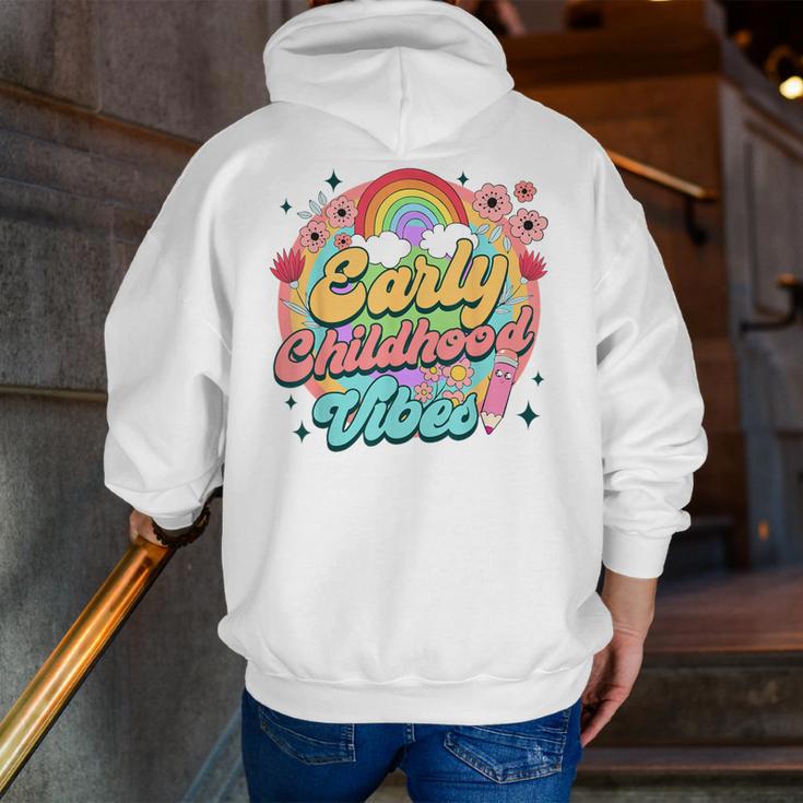 Daycare Teacher Daycare Provider Early Childhood Vibes Men Zip Up Hoodie Back Print, funny gift Daycare Teacher Daycare Provider Early Childhood Vibes Men Zip Up Hoodie Back Print, funny gift