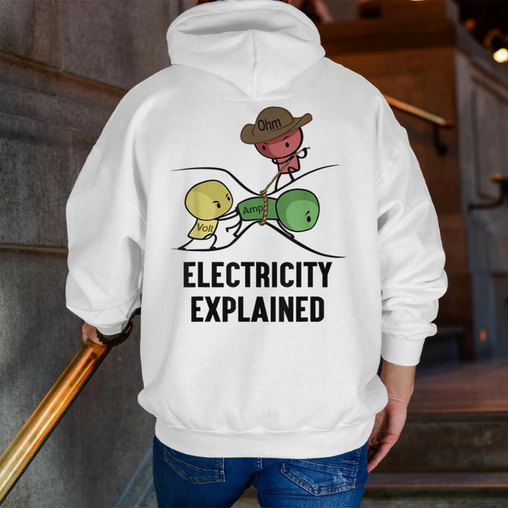 Electricity Explained Physics Nerd I Teacher School Men Zip Up Hoodie Back Print, funny gift Electricity Explained Physics Nerd I Teacher School Men Zip Up Hoodie Back Print, funny gift