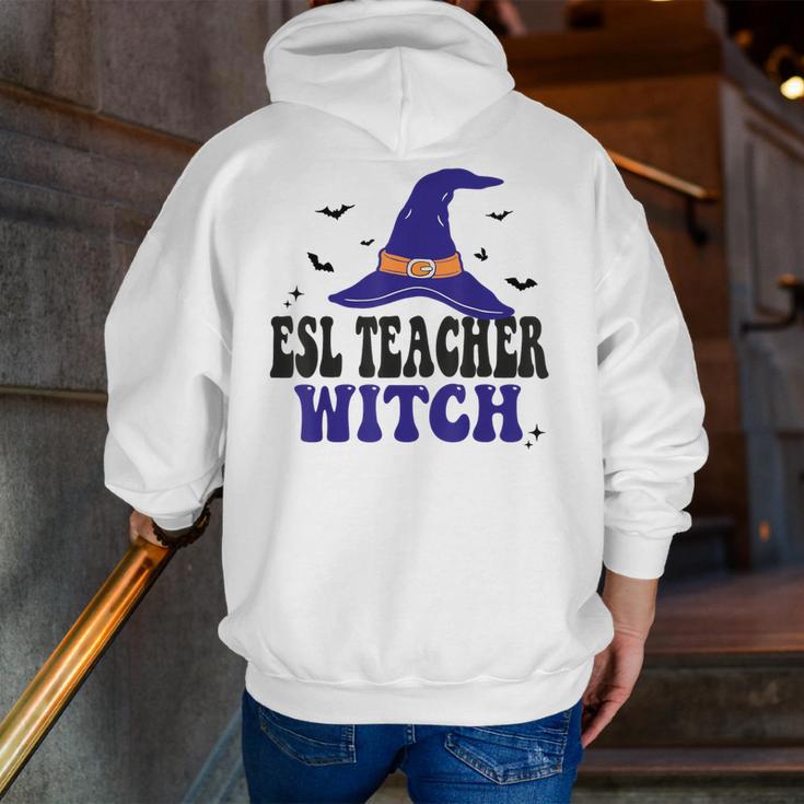 ESL Teacher Witch Halloween Matching Group Costume Men Zip Up Hoodie Back Print, Esl Teacher Hoodies, funny gift ESL Teacher Witch Halloween Matching Group Costume Men Zip Up Hoodie Back Print, Esl Teacher Hoodies, funny gift