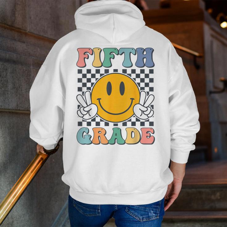 Fifth Grade Team Teachers Boys Girls Retro Smile 5th Grade Men Zip Up Hoodie Back Print, funny gift Fifth Grade Team Teachers Boys Girls Retro Smile 5th Grade Men Zip Up Hoodie Back Print, funny gift