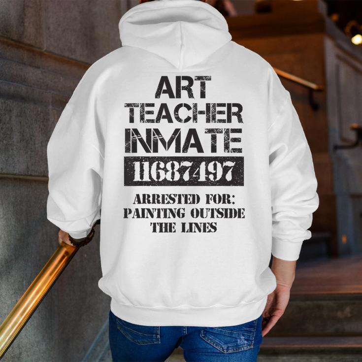 Halloween Art Teacher Prisoner Costume Men Zip Up Hoodie Back Print, funny gift Halloween Art Teacher Prisoner Costume Men Zip Up Hoodie Back Print, funny gift