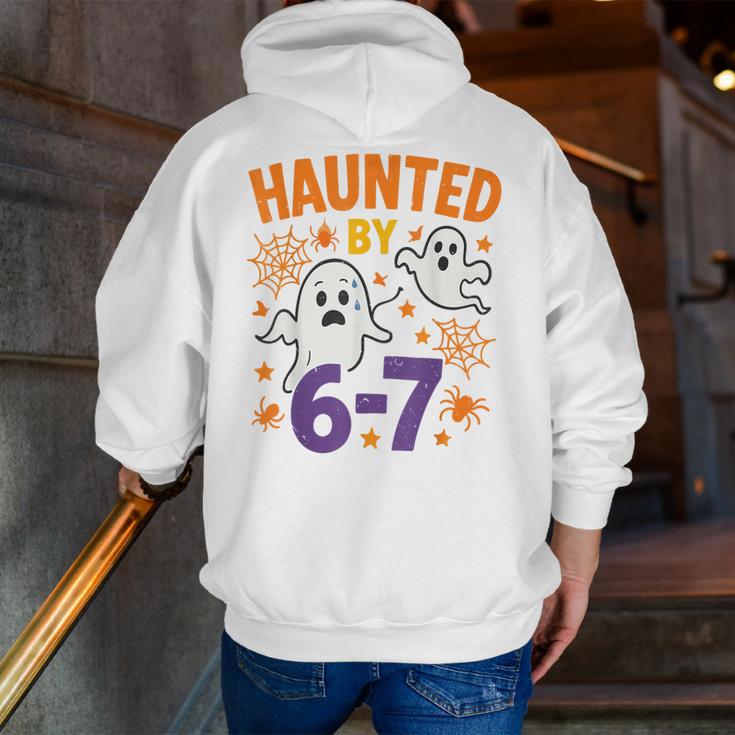 Haunted 67 Ghost Math Teacher Halloween Costume Math Pun Men Zip Up Hoodie Back Print, funny gift Haunted 67 Ghost Math Teacher Halloween Costume Math Pun Men Zip Up Hoodie Back Print, funny gift
