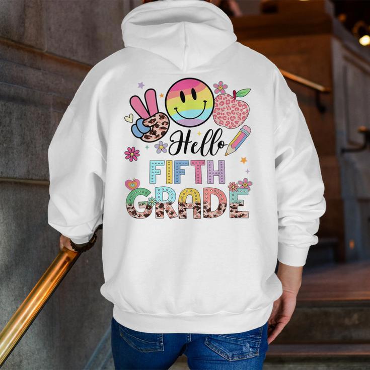 Hello 5th Grade Boy Girl Teacher Back To School 5th Grade Men Zip Up Hoodie Back Print, funny gift Hello 5th Grade Boy Girl Teacher Back To School 5th Grade Men Zip Up Hoodie Back Print, funny gift