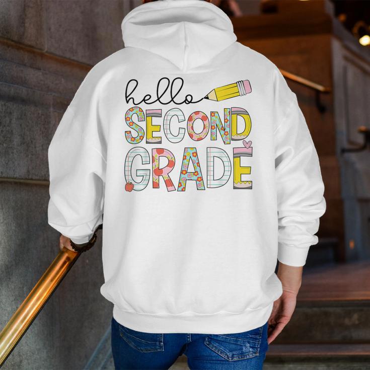 Hello Second Grade Team 2nd Grade Back To School Teacher Kid Men Zip Up Hoodie Back Print, 2nd Grade Teacher Hoodies, funny gift Hello Second Grade Team 2nd Grade Back To School Teacher Kid Men Zip Up Hoodie Back Print, 2nd Grade Teacher Hoodies, funny gift