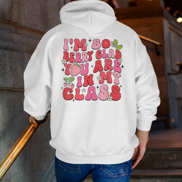 I'm So Berry Glad You Are Strawberry Elementary Teacher Men Zip Up Hoodie Back Print, funny gift I'm So Berry Glad You Are Strawberry Elementary Teacher Men Zip Up Hoodie Back Print, funny gift