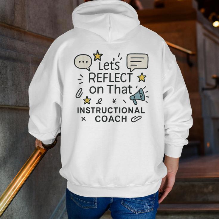 Instructional Coach Reflect Support Teachers Student Success Men Zip Up Hoodie Back Print, funny gift Instructional Coach Reflect Support Teachers Student Success Men Zip Up Hoodie Back Print, funny gift