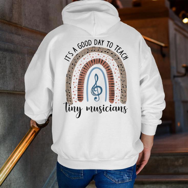 Its A Good Day To Teach Tiny Musicians Music Teacher Rainbow Men Zip Up Hoodie Back Print, funny gift Its A Good Day To Teach Tiny Musicians Music Teacher Rainbow Men Zip Up Hoodie Back Print, funny gift