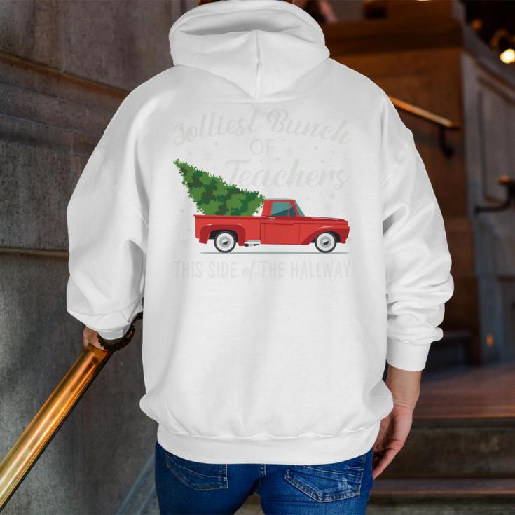 Jolliest Bunch Of Teachers This Side Of The Hallway Men Zip Up Hoodie Back Print, funny gift Jolliest Bunch Of Teachers This Side Of The Hallway Men Zip Up Hoodie Back Print, funny gift