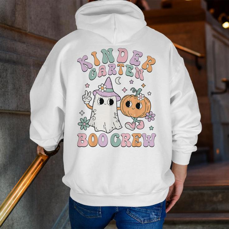 Kindergarten Boo Crew Halloween Floral Ghost Kinder Teacher Men Zip Up Hoodie Back Print, funny gift Kindergarten Boo Crew Halloween Floral Ghost Kinder Teacher Men Zip Up Hoodie Back Print, funny gift