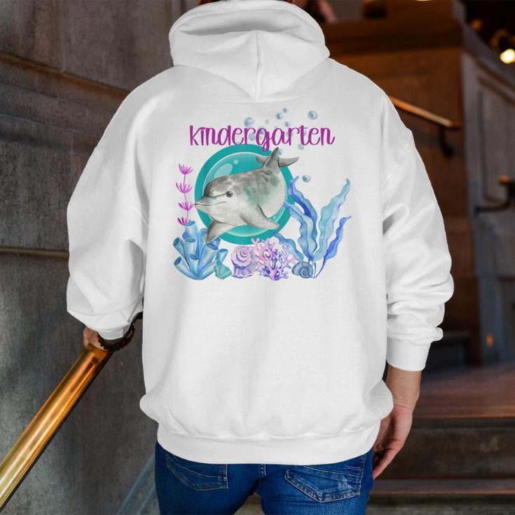 Kindergarten Teacher Dolphin Ocean Life Teaching Team Spirit Men Zip Up Hoodie Back Print, funny gift Kindergarten Teacher Dolphin Ocean Life Teaching Team Spirit Men Zip Up Hoodie Back Print, funny gift