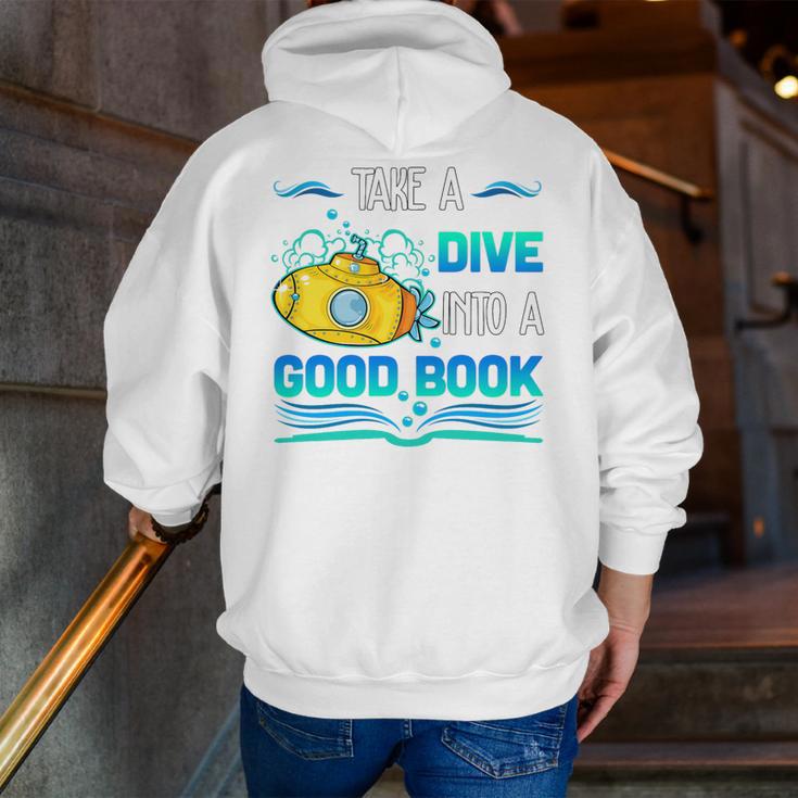 Librarian Teacher Dive Into A Good Book Reading Premium Tri-Blend Men Zip Up Hoodie Back Print, funny gift Librarian Teacher Dive Into A Good Book Reading Premium Tri-Blend Men Zip Up Hoodie Back Print, funny gift