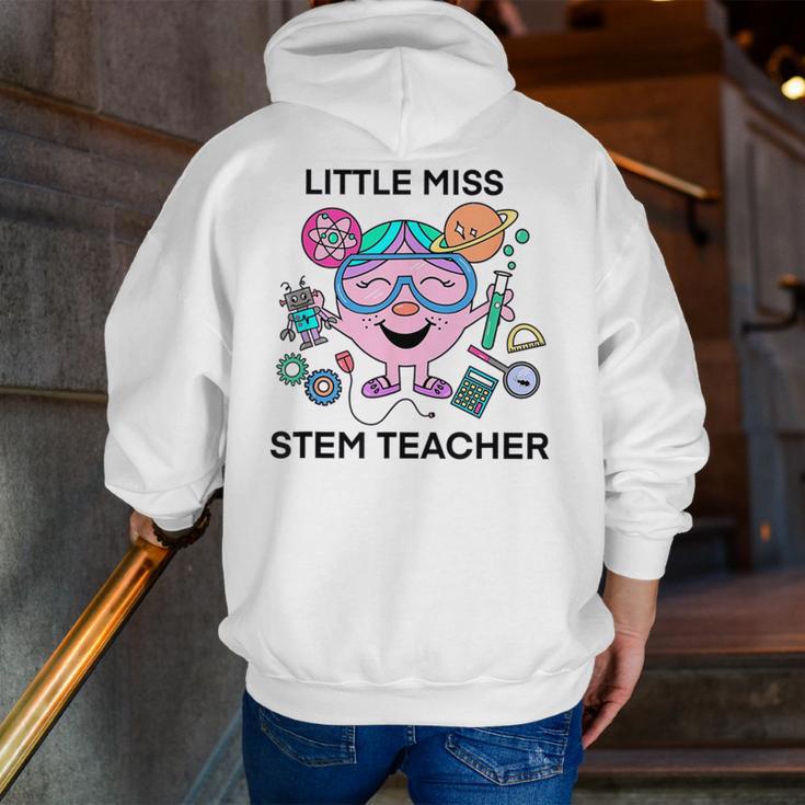 Little Miss Stem Teacher Men Zip Up Hoodie Back Print, funny gift Little Miss Stem Teacher Men Zip Up Hoodie Back Print, funny gift
