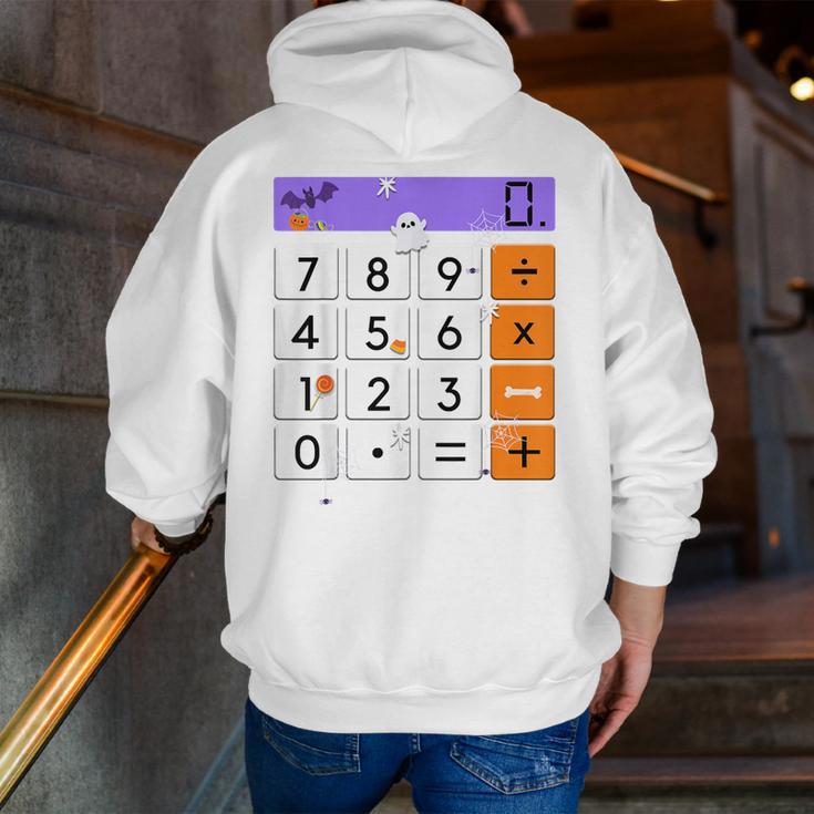 Math Teacher Halloween Costume Calculator Math Pun Men Zip Up Hoodie Back Print, funny gift Math Teacher Halloween Costume Calculator Math Pun Men Zip Up Hoodie Back Print, funny gift