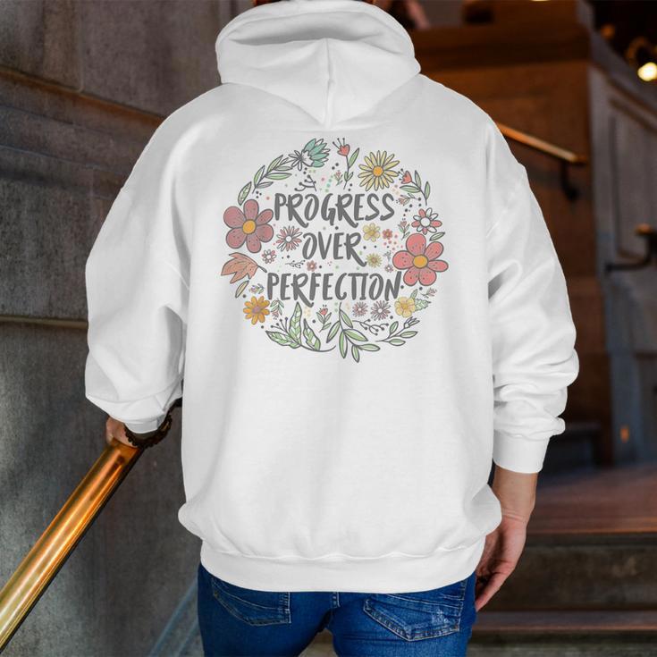Motivational Progress Over Perfection Back To School Teacher Men Zip Up Hoodie Back Print, funny gift Motivational Progress Over Perfection Back To School Teacher Men Zip Up Hoodie Back Print, funny gift