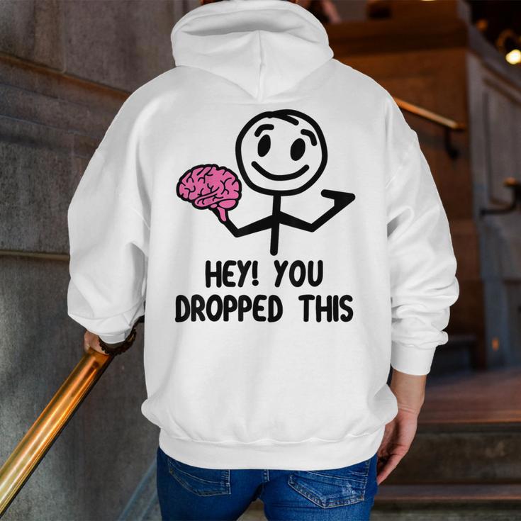 Nerdy Hey You Dropped This Brain Math Teacher Men Zip Up Hoodie Back Print, funny gift Nerdy Hey You Dropped This Brain Math Teacher Men Zip Up Hoodie Back Print, funny gift