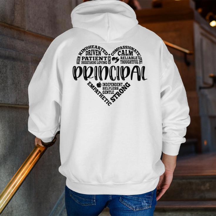 Principal Heart Life School Principal Teacher Appreciation Men Zip Up Hoodie Back Print, funny gift Principal Heart Life School Principal Teacher Appreciation Men Zip Up Hoodie Back Print, funny gift