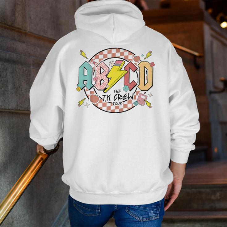 Retro ABCD Transitional Kindergarten Teacher Tour TK Teacher Men Zip Up Hoodie Back Print, funny gift Retro ABCD Transitional Kindergarten Teacher Tour TK Teacher Men Zip Up Hoodie Back Print, funny gift