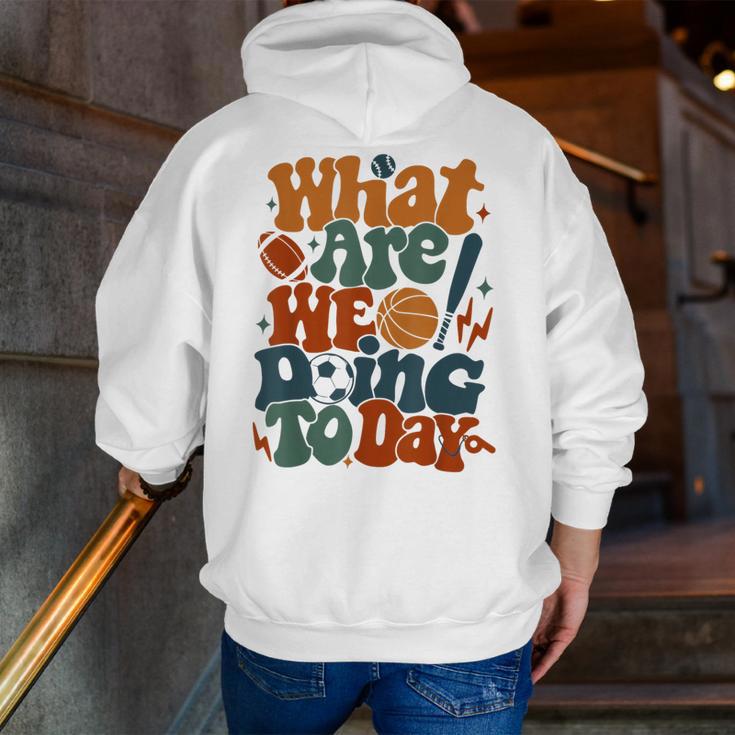 Retro PE Teacher What Are We Doing Today School Coach Women Men Zip Up Hoodie Back Print, Pe Teacher Hoodies, funny gift Retro PE Teacher What Are We Doing Today School Coach Women Men Zip Up Hoodie Back Print, Pe Teacher Hoodies, funny gift