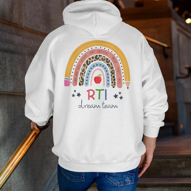 RTI Team RTI Teacher Rti Response To Intervention Teac Men Zip Up Hoodie Back Print, funny gift