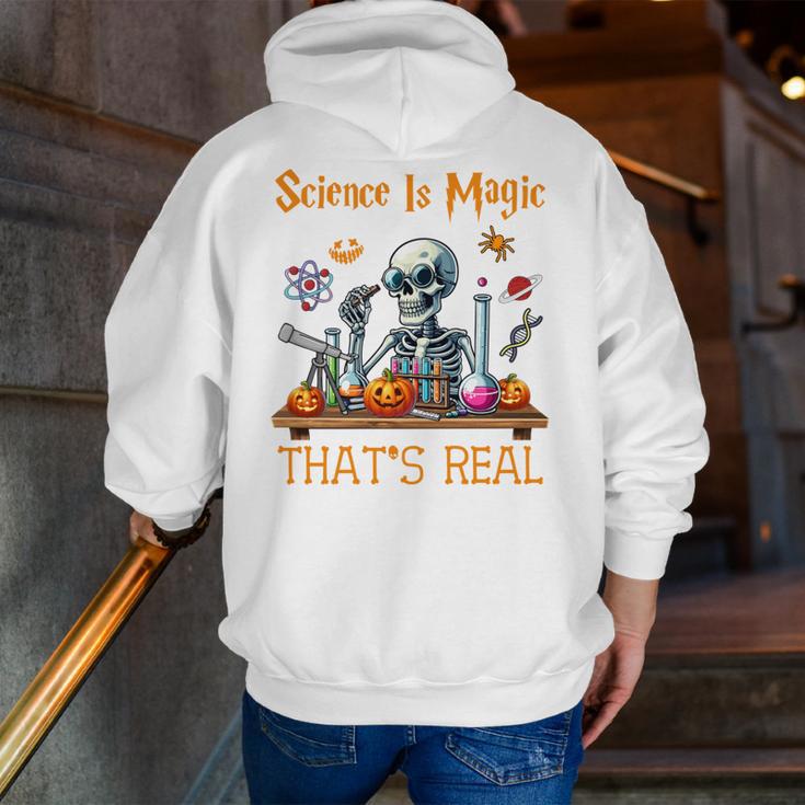 Science Is Magic Halloween Skeleton Students Teacher Men Zip Up Hoodie Back Print, Science Teacher Hoodies, funny gift Science Is Magic Halloween Skeleton Students Teacher Men Zip Up Hoodie Back Print, Science Teacher Hoodies, funny gift