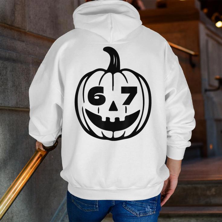 Six Seven Halloween Costume For Students Teachers Men Zip Up Hoodie Back Print, funny gift Six Seven Halloween Costume For Students Teachers Men Zip Up Hoodie Back Print, funny gift