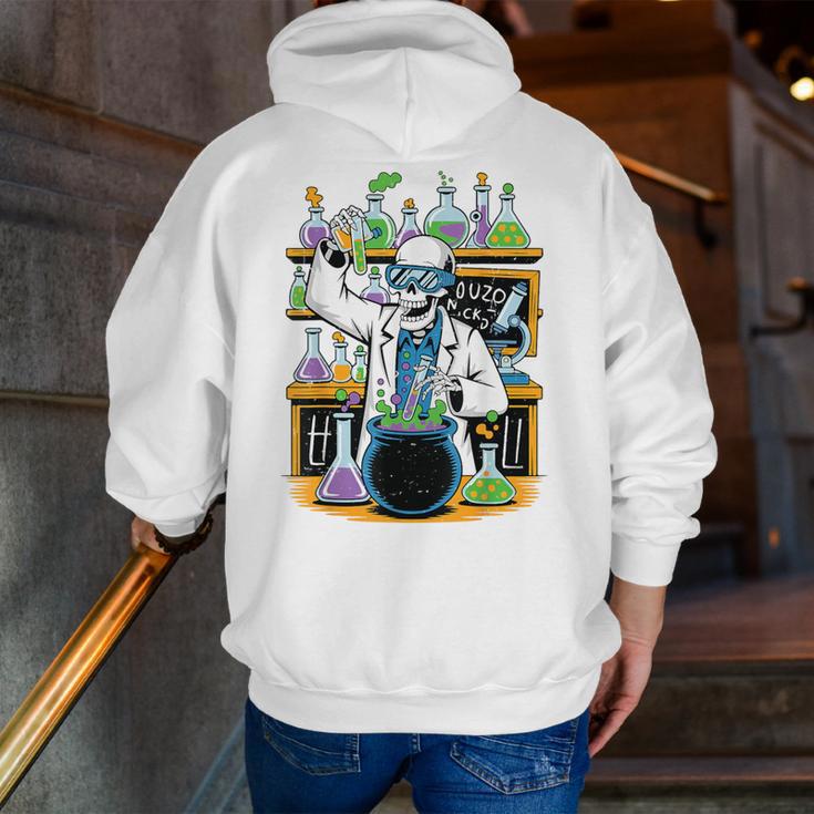 Skeleton Mad Scientist Halloween Costume Science Teacher Men Zip Up Hoodie Back Print, Science Teacher Hoodies, funny gift Skeleton Mad Scientist Halloween Costume Science Teacher Men Zip Up Hoodie Back Print, Science Teacher Hoodies, funny gift