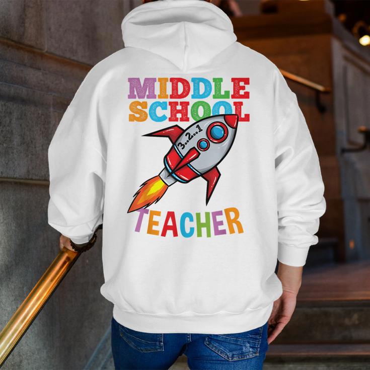 Space Middle School Teacher Back To School Men Women Kids Men Zip Up Hoodie Back Print, funny gift Space Middle School Teacher Back To School Men Women Kids Men Zip Up Hoodie Back Print, funny gift