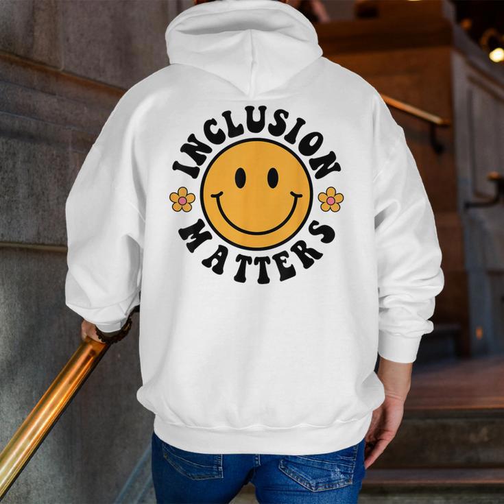 Special Education Teacher Autism Awareness Inclusion Matters Men Zip Up Hoodie Back Print, funny gift Special Education Teacher Autism Awareness Inclusion Matters Men Zip Up Hoodie Back Print, funny gift