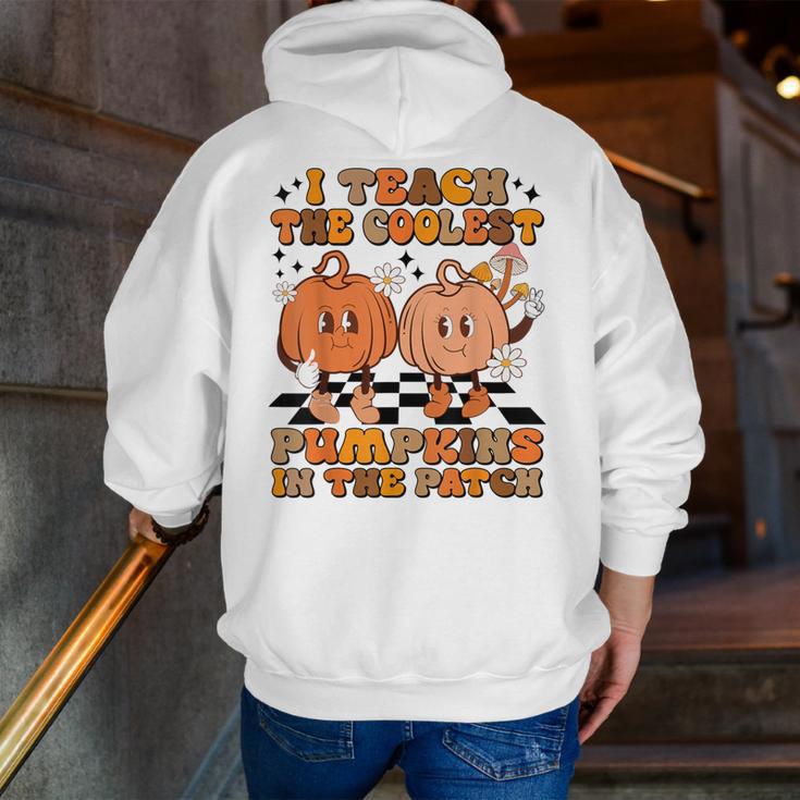 I Teach The Coolest Pumpkins In The Patch Teacher Halloween Men Zip Up Hoodie Back Print, funny gift I Teach The Coolest Pumpkins In The Patch Teacher Halloween Men Zip Up Hoodie Back Print, funny gift