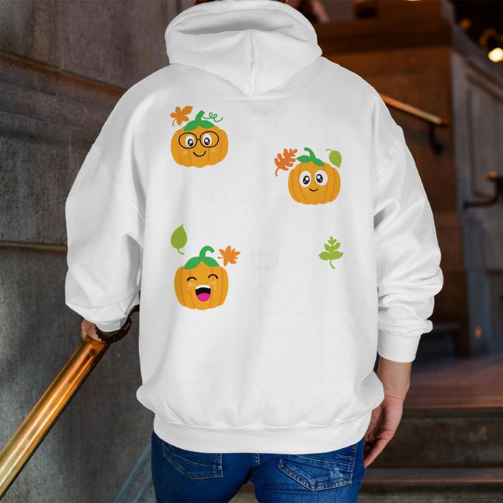 I Teach The Cutest Pumpkins In The Patch Teacher Men Zip Up Hoodie Back Print, funny gift