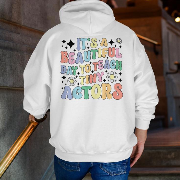 Teach Tiny Actors Theater Drama Teacher Drama Teaching Men Zip Up Hoodie Back Print, funny gift Teach Tiny Actors Theater Drama Teacher Drama Teaching Men Zip Up Hoodie Back Print, funny gift