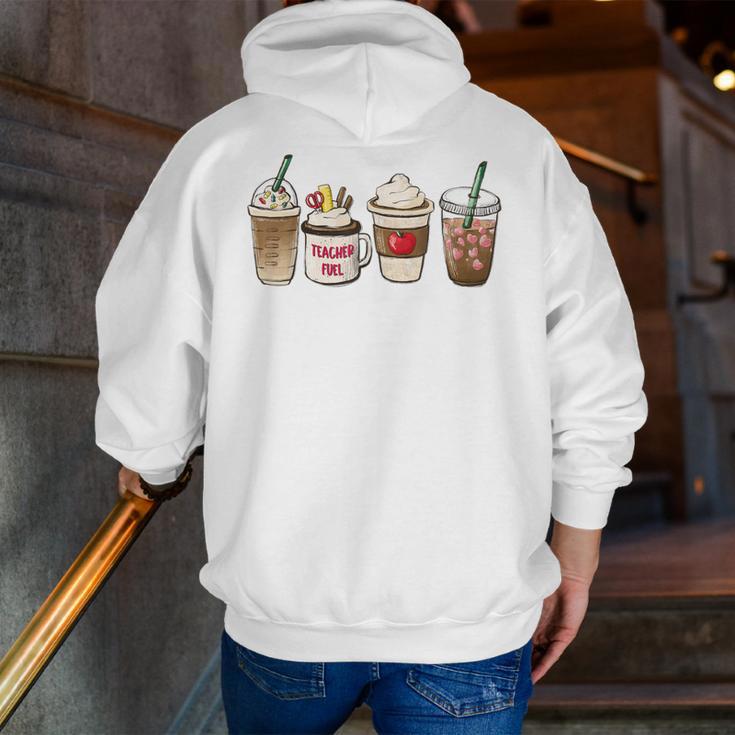 Teacher Fuel Coffee Teacher Mug Latte Iced Coffee Fall Men Zip Up Hoodie Back Print, funny gift Teacher Fuel Coffee Teacher Mug Latte Iced Coffee Fall Men Zip Up Hoodie Back Print, funny gift