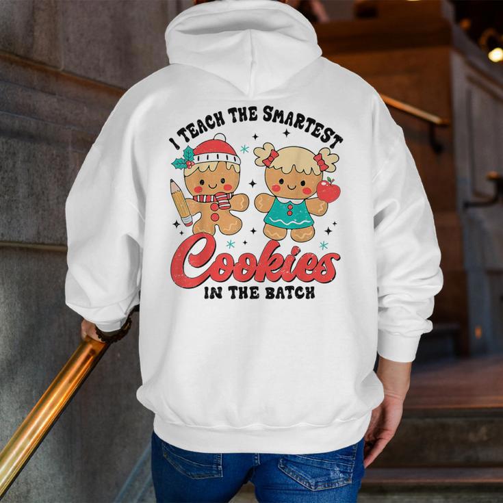Teacher Of Smart Cookies Cute Gingerbread Teacher Christmas Men Zip Up Hoodie Back Print, funny gift Teacher Of Smart Cookies Cute Gingerbread Teacher Christmas Men Zip Up Hoodie Back Print, funny gift