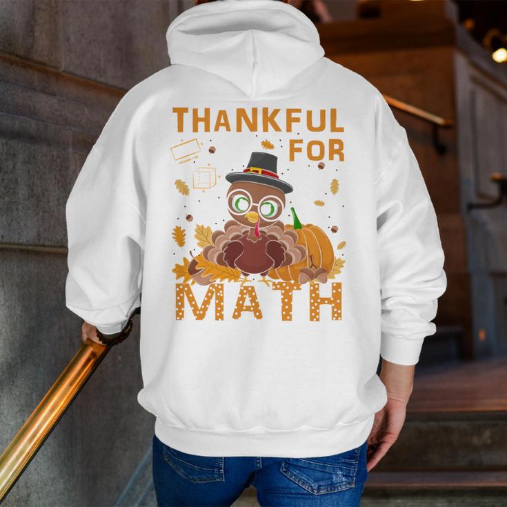 Thankful Math Turkey Teacher Happy Thanksgiving Men Zip Up Hoodie Back Print, funny gift Thankful Math Turkey Teacher Happy Thanksgiving Men Zip Up Hoodie Back Print, funny gift