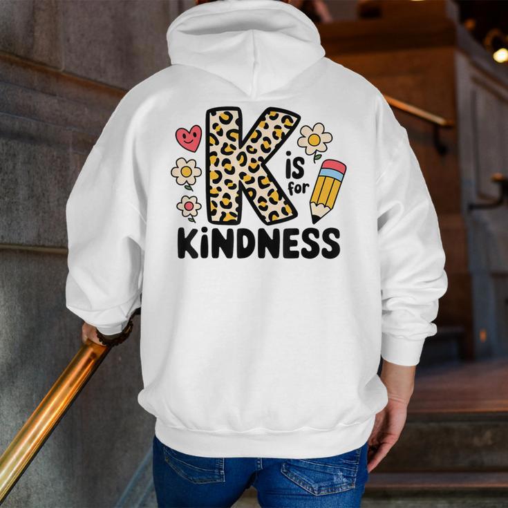 Unity Day Design Kindness Orange Teacher Kids Be Kind Men Zip Up Hoodie Back Print, funny gift