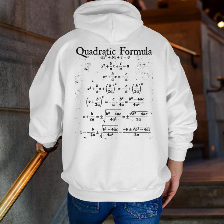 Vintage Nerdy Quadratic Formula Proof Algebra Math Teacher Men Zip Up Hoodie Back Print, funny gift Vintage Nerdy Quadratic Formula Proof Algebra Math Teacher Men Zip Up Hoodie Back Print, funny gift