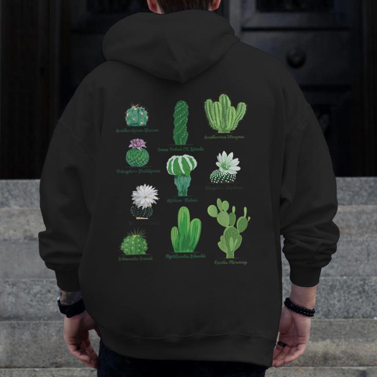 10 Types Of Cactus Succulent Teacher Chart Cactus Lover Tee Men Zip Up Hoodie Back Print, funny design 10 Types Of Cactus Succulent Teacher Chart Cactus Lover Tee Men Zip Up Hoodie Back Print, funny design