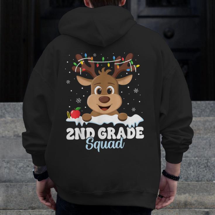 2nd Grade Teacher Christmas Second Grade Squad Reindeer Xmas For Men Women Kids Men Zip Up Hoodie Back Print, 2nd Grade Teacher Gifts, funny design 2nd Grade Teacher Christmas Second Grade Squad Reindeer Xmas For Men Women Kids Men Zip Up Hoodie Back Print, 2nd Grade Teacher Gifts, funny design