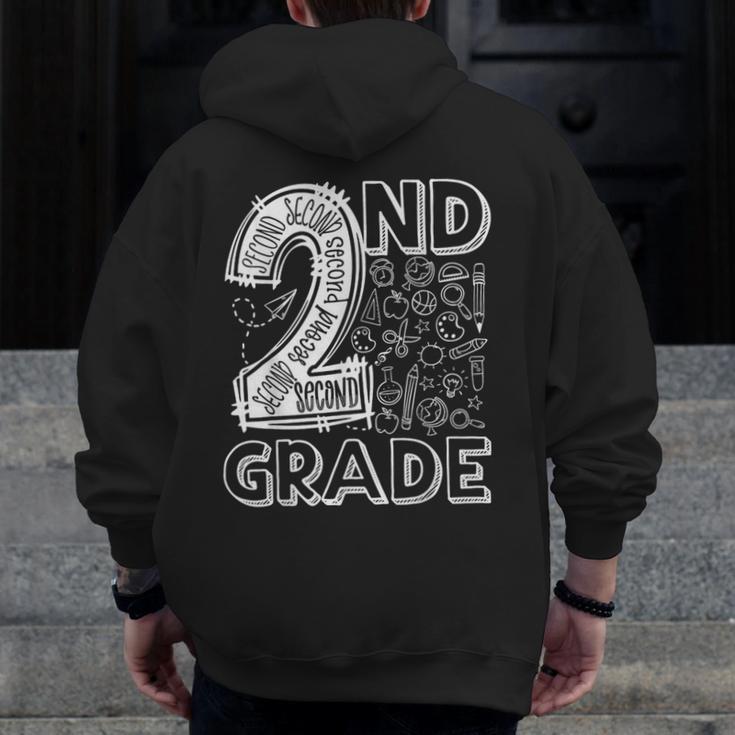 2nd Grade Typography Team 2nd Grade Teacher Back To School Men Zip Up Hoodie Back Print, 2nd Grade Teacher Gifts, funny design 2nd Grade Typography Team 2nd Grade Teacher Back To School Men Zip Up Hoodie Back Print, 2nd Grade Teacher Gifts, funny design