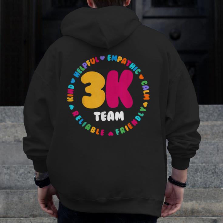 3K Team & Teacher Squad Threes Crew PreK Elementary Team Men Zip Up Hoodie Back Print, funny design 3K Team & Teacher Squad Threes Crew PreK Elementary Team Men Zip Up Hoodie Back Print, funny design