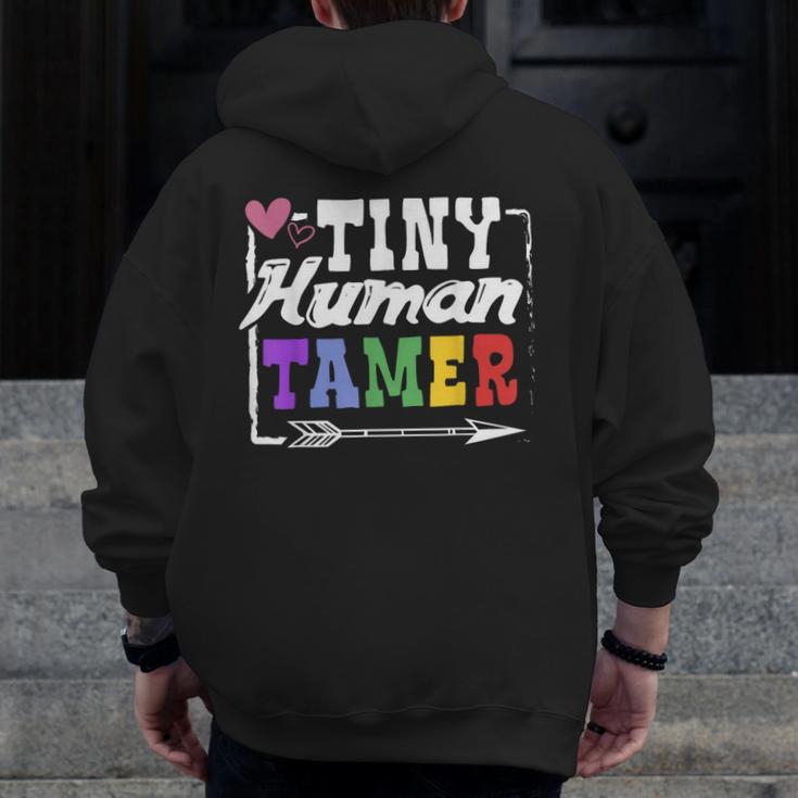 4 Teachers Or Parents Tiny Human Tamer Tee T-Shirt Men Zip Up Hoodie Back Print, funny design 4 Teachers Or Parents Tiny Human Tamer Tee T-Shirt Men Zip Up Hoodie Back Print, funny design