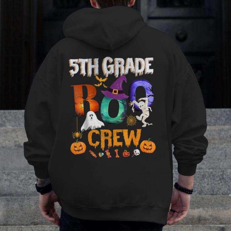 5th Grade Boo Crew Teacher Student Halloween Costume For Men Women Kids Men Zip Up Hoodie Back Print, funny design 5th Grade Boo Crew Teacher Student Halloween Costume For Men Women Kids Men Zip Up Hoodie Back Print, funny design
