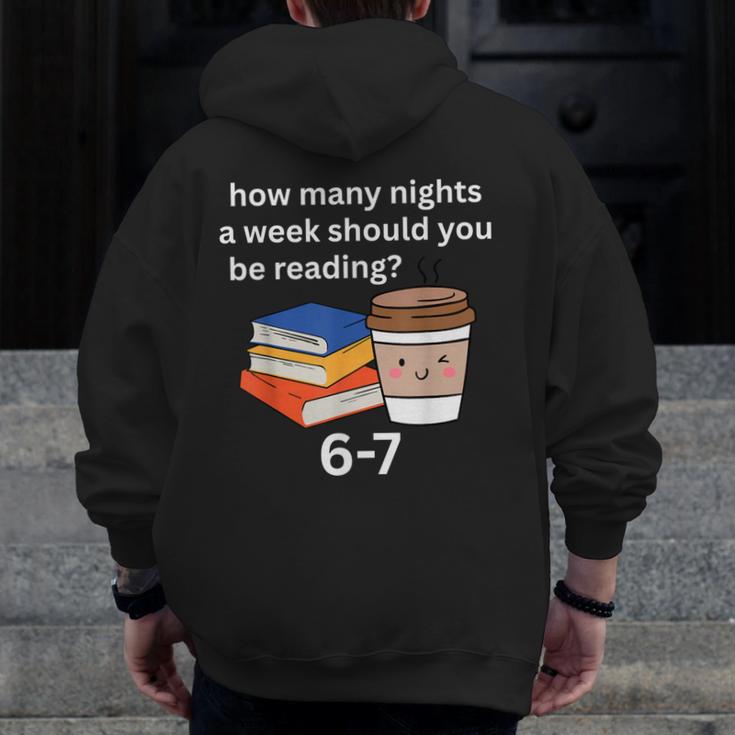 67 Meme English Teacher Reading Book Lover Humor Men Zip Up Hoodie Back Print, English Teacher Gifts, funny design