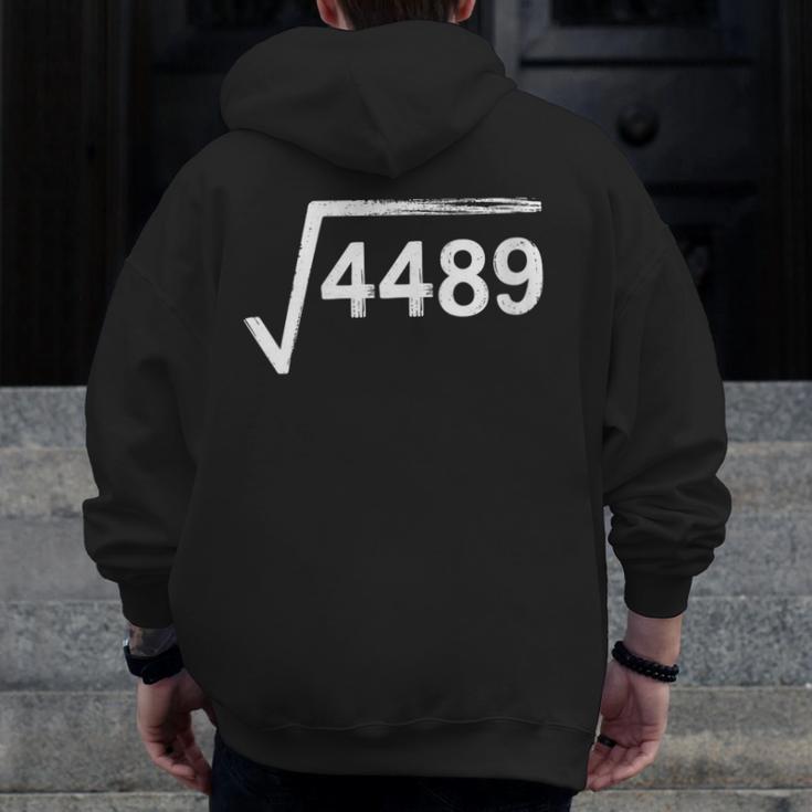 67 Meme Math Teacher Square Root 4489 Men Zip Up Hoodie Back Print, funny design 67 Meme Math Teacher Square Root 4489 Men Zip Up Hoodie Back Print, funny design