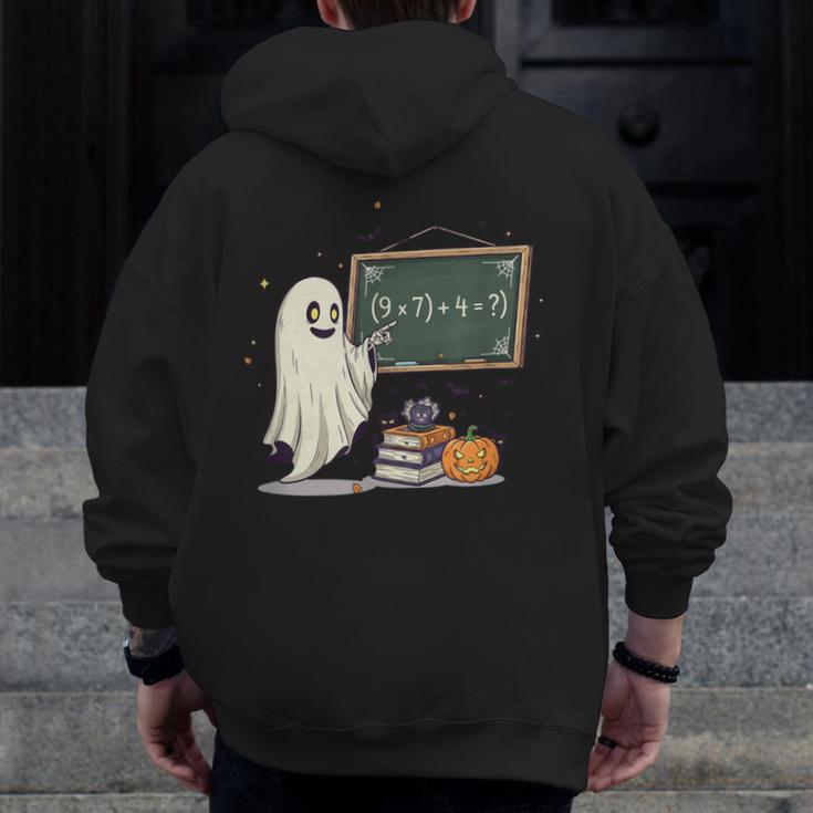 67 Teacher Halloween Ghost Six Seven Meme Math Joke Men Zip Up Hoodie Back Print, funny design 67 Teacher Halloween Ghost Six Seven Meme Math Joke Men Zip Up Hoodie Back Print, funny design